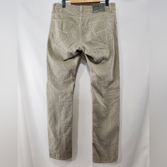 JACOB COHEN Nick Fit Style 622 Cross Woven Grey Tan Slim Jeans Made in Italy 32 - Picture 8 of 13